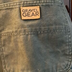 Gravel Gear Men's Carpenter Work Pants 42x32 Olive 100% Cotton Relaxed Fit